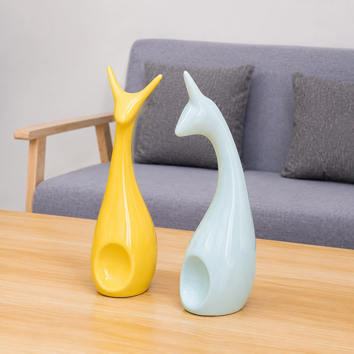 Ceramic Deer Vases